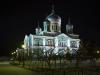 Троицкий собор в Дивееве зимой с подсветкой