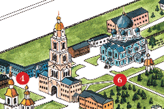 План-панорама Дивеевского монастыря