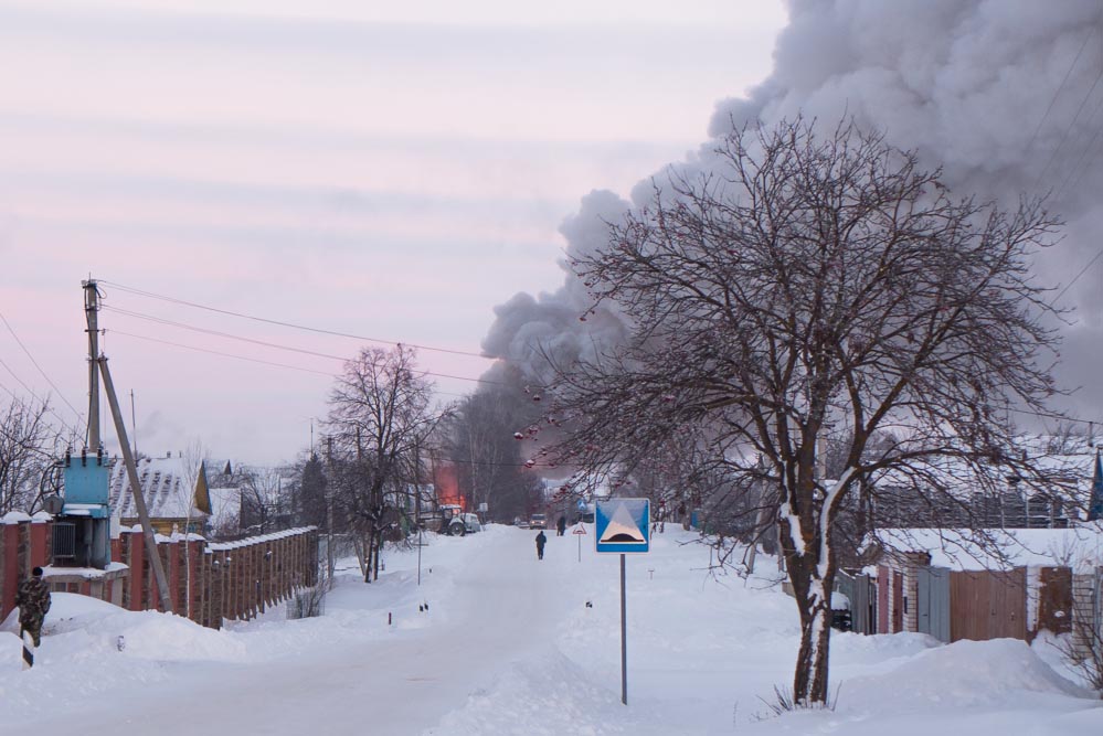 Пожар на ул. Бекмешова в с. Дивеево