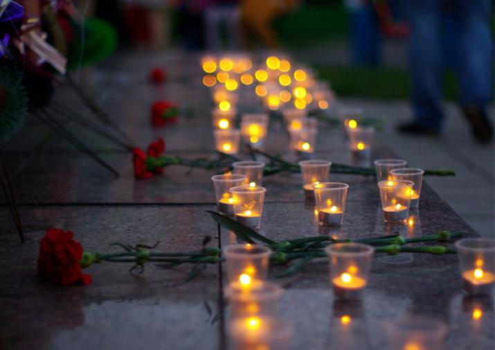 Акция памяти погибших в Кемерово!